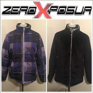 ZeroXposur Women Jacket Reversible Faux Fur - Sz L